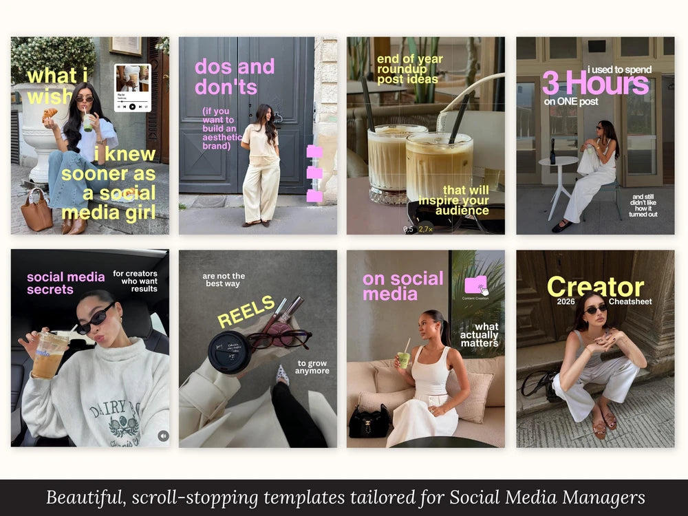 Modern Aesthetic Coaching Instagram Templates